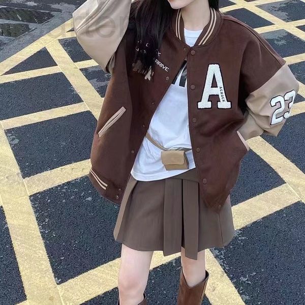 women's jackets designer autumn and winter thickened ins american high street ac hock puzzle embroidered brown baseball suit women', Black;brown
women's jackets designer autumn and winter thickened ins american high street ac hock puzzle embroidered brown baseball suit women', Black;brown