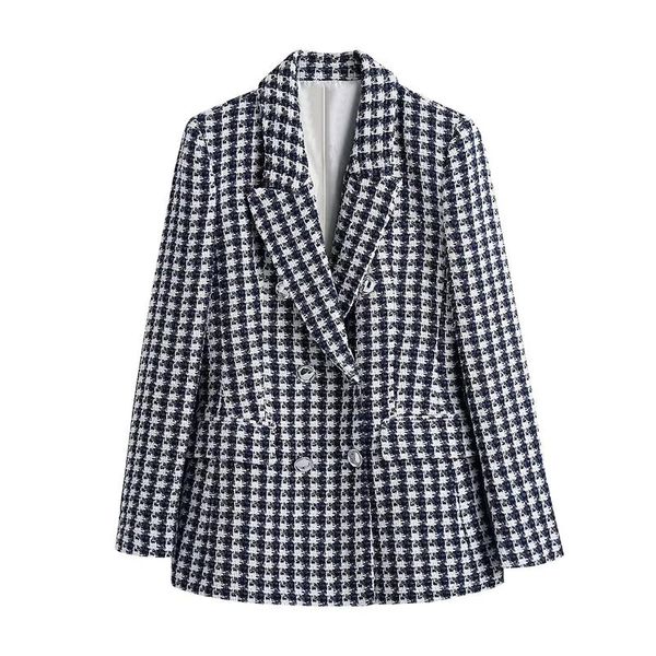 women's suits & blazers women suit houndstooth printed double breasted slim office lady fashion outfits 2022 spring autumnwomen's, White;black
women's suits & blazers women suit houndstooth printed double breasted slim office lady fashion outfits 2022 spring autumnwomen's, White;black