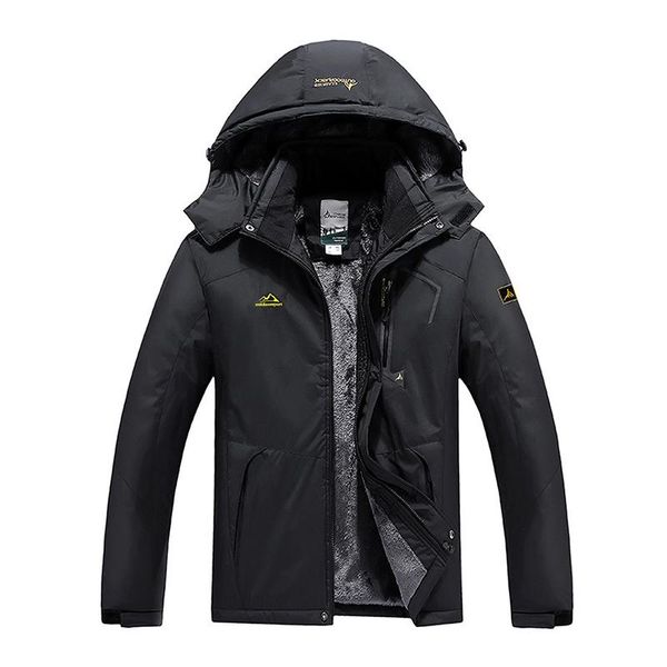 men's down & parkas men thicken windproof mountain jacket winter warm thick fleece lined coat with hood for women sports rain ski fashi, Black
men's down & parkas men thicken windproof mountain jacket winter warm thick fleece lined coat with hood for women sports rain ski fashi, Black