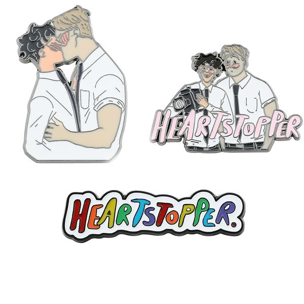 cute cartoon jewelry nick kiss charlie heartser enamel pins brooches for clothes gay pins backpacks accessories decor, Blue
cute cartoon jewelry nick kiss charlie heartser enamel pins brooches for clothes gay pins backpacks accessories decor, Blue