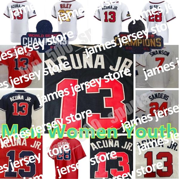 2022 custom ws gold program 13 ronald acuna jr. jersey 28 matt olson 7 dansby swanson jorge soler deion sanders 27 austin riley 1 ozzie, Blue;black
2022 custom ws gold program 13 ronald acuna jr. jersey 28 matt olson 7 dansby swanson jorge soler deion sanders 27 austin riley 1 ozzie, Blue;black
