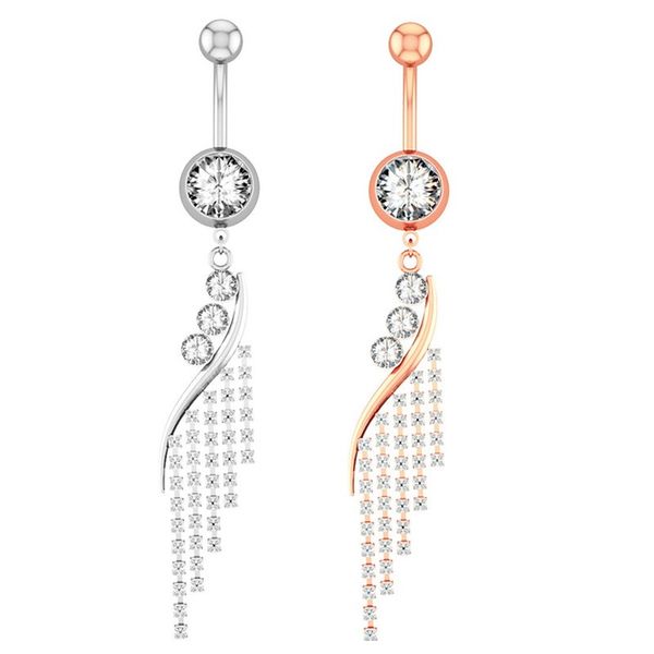crystal long dangle tassel belly button ring shinying navel piercing jewelry accessories belly piercing body jewelry, Silver
crystal long dangle tassel belly button ring shinying navel piercing jewelry accessories belly piercing body jewelry, Silver