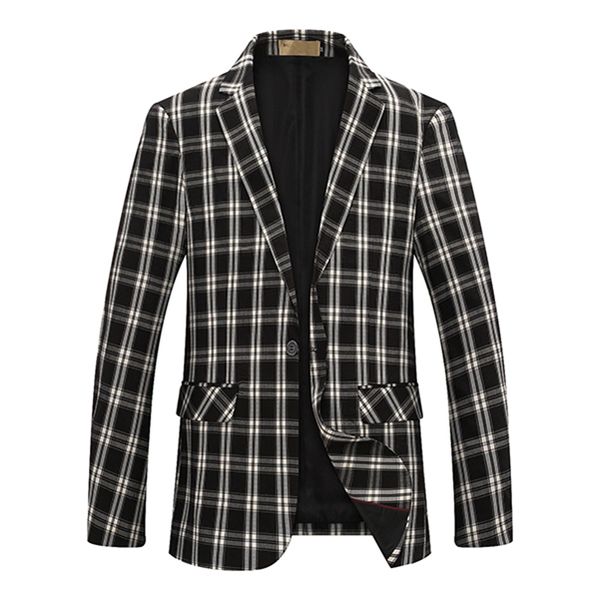 men's suits & blazers men suit blazer jacket single button fashion slim solid business wedding party casual style asian size, White;black
men's suits & blazers men suit blazer jacket single button fashion slim solid business wedding party casual style asian size, White;black