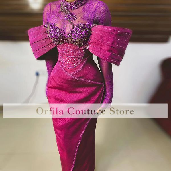 robe de soiree de mariage fuchsia evening dresses lace applique mermaid prom gowns african aso ebi reception dress, Black
robe de soiree de mariage fuchsia evening dresses lace applique mermaid prom gowns african aso ebi reception dress, Black