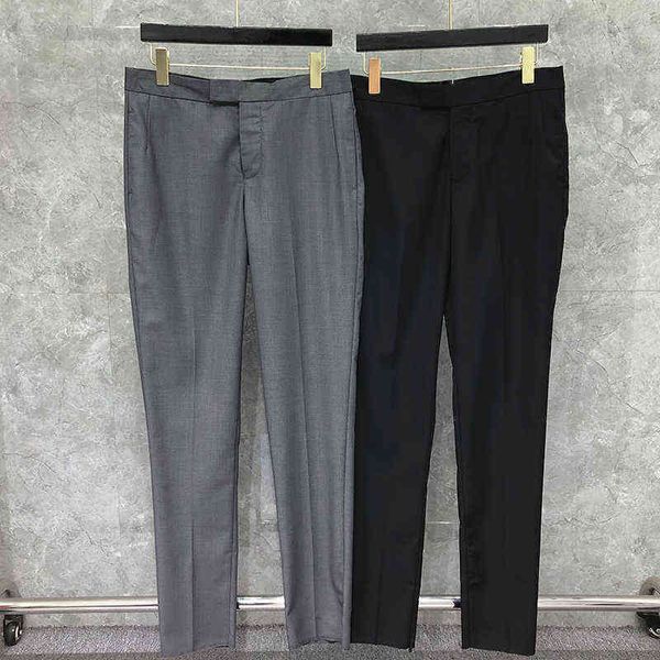 tb thom new pants men fashion brand slim casual solid suit pants men's business resin buckle spring autumn formal trousers, White;black
tb thom new pants men fashion brand slim casual solid suit pants men's business resin buckle spring autumn formal trousers, White;black
