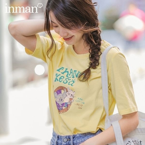 inman spring arrival literary cotton loose funnr animal printed fashion allmatch short sleeve tshirt y200412, White
inman spring arrival literary cotton loose funnr animal printed fashion allmatch short sleeve tshirt y200412, White