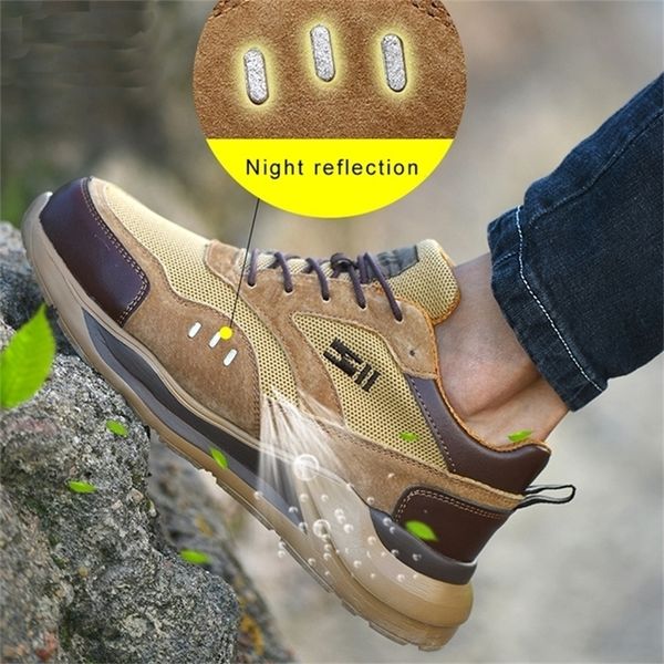 work boots construction mens outdoor steel toe cap men puncture proof comfortable soft safety shoes y200915, Black;brown
work boots construction mens outdoor steel toe cap men puncture proof comfortable soft safety shoes y200915, Black;brown