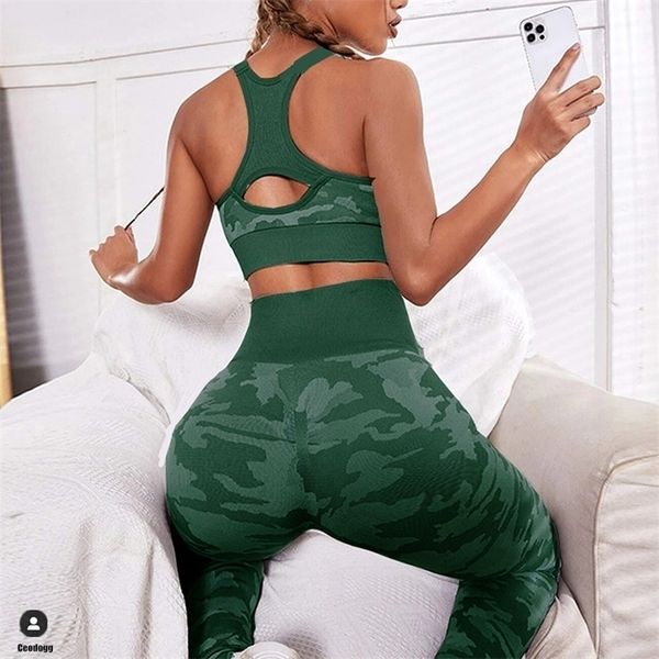 2pcs camouflage camo yoga set sports wear women gym fitness clothing booty scrunch leggings bra gym suit femme 220317, Gray
2pcs camouflage camo yoga set sports wear women gym fitness clothing booty scrunch leggings bra gym suit femme 220317, Gray