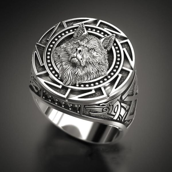 vintage silver plated relief wolf head ring for mens gothic steampunk party anniversary ring jewelry hip hop accessories gift238y
vintage silver plated relief wolf head ring for mens gothic steampunk party anniversary ring jewelry hip hop accessories gift238y