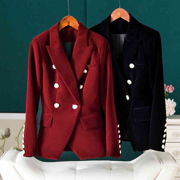 women's jackets wine red velvet small suit female slim fit autumn winter black velour double breasted jacket long sleeve shoulder pad c, Black;brown
women's jackets wine red velvet small suit female slim fit autumn winter black velour double breasted jacket long sleeve shoulder pad c, Black;brown