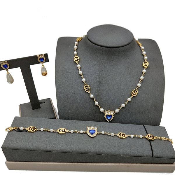 70% off jewelry sales 925 silver needle women's fashion new high-end suit pearl blue zircon necklace bracelet earrings, Black
70% off jewelry sales 925 silver needle women's fashion new high-end suit pearl blue zircon necklace bracelet earrings, Black