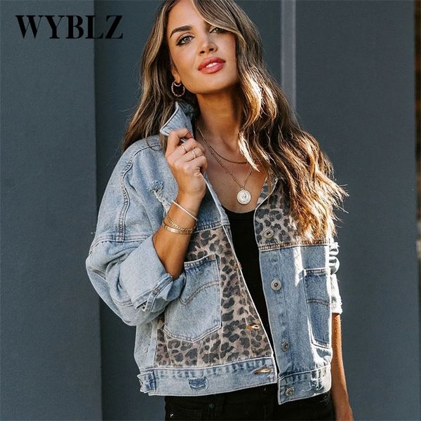 fashion contrast leopard jeans women elegant turndown collar metal buttoned cardigan coats long sleeve denim jacket 220725, Black;brown
fashion contrast leopard jeans women elegant turndown collar metal buttoned cardigan coats long sleeve denim jacket 220725, Black;brown