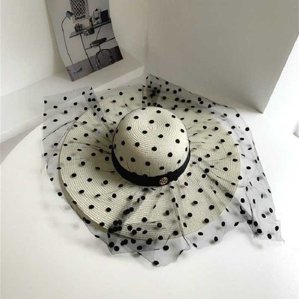 new summer french big large wide brim straw elegant dot mesh lady sun hat outdoor women leisure cap fashion vacation gorass, Blue;gray
new summer french big large wide brim straw elegant dot mesh lady sun hat outdoor women leisure cap fashion vacation gorass, Blue;gray