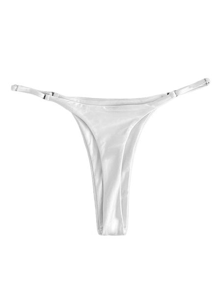 plain thong bikini bottom c8g1#, White;black