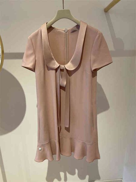 casual dresses large round neck bow elegant short sleeve dress french summer ruffle lazy skirt fashion, Black;gray
casual dresses large round neck bow elegant short sleeve dress french summer ruffle lazy skirt fashion, Black;gray