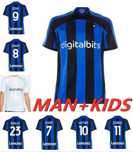 22 23 barella lautaro dzeko soccer jerseys inters brahim lautaro godin brozovic j.correa calhanoglu vidal eriksen sensi de vrij football shi, Black;yellow
22 23 barella lautaro dzeko soccer jerseys inters brahim lautaro godin brozovic j.correa calhanoglu vidal eriksen sensi de vrij football shi, Black;yellow