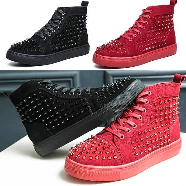 designer luxury brand punk red black shoes studded spikes flat sneakers for men glitter party lovers genuine leather casual rivet sneaker
designer luxury brand punk red black shoes studded spikes flat sneakers for men glitter party lovers genuine leather casual rivet sneaker