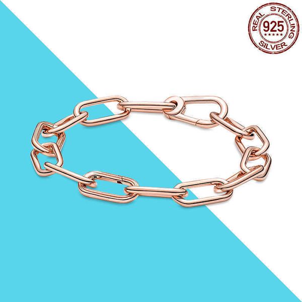 me link rose gold chain bracelet, real silver 925, original brand breloques, used for diy, jewelry manufacturing and friends' gifts, Golden;silver
me link rose gold chain bracelet, real silver 925, original brand breloques, used for diy, jewelry manufacturing and friends' gifts, Golden;silver