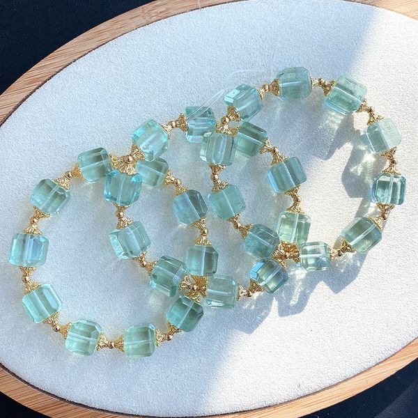 genuine natural green fluorite quartz bracelet clear cube rectangle beads rare 10x10mm women men jewelry love aaaaa, Silver
genuine natural green fluorite quartz bracelet clear cube rectangle beads rare 10x10mm women men jewelry love aaaaa, Silver