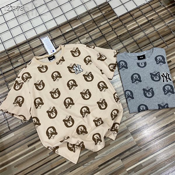 women's t-shirt designer 2022 summer new korean mlb frown bear cartoon full screen men's and women's loose casual ins half sl, White
women's t-shirt designer 2022 summer new korean mlb frown bear cartoon full screen men's and women's loose casual ins half sl, White