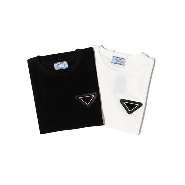 high-quality tide brand men's t-shirt new triangle badge solid color round neck short-sleeved pullover solid color, White;black
high-quality tide brand men's t-shirt new triangle badge solid color round neck short-sleeved pullover solid color, White;black
