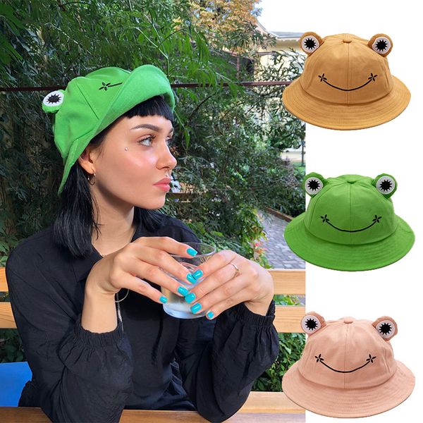 cute frog shaped bucket hat women spring summer solid color panama cap cotton outdoor travel beach sun hats fishermen caps, Blue;gray
cute frog shaped bucket hat women spring summer solid color panama cap cotton outdoor travel beach sun hats fishermen caps, Blue;gray