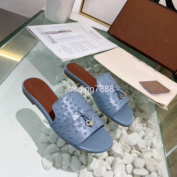 slippers summer comfortable flat bottomed open toe sandals for wearing out ostrich grain cowhide women's large beach flip flops, Black
slippers summer comfortable flat bottomed open toe sandals for wearing out ostrich grain cowhide women's large beach flip flops, Black