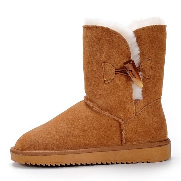 new arrival 100% real classic mujer botas waterproof genuine cowhide leather boots winter shoes for women 201029, Black
new arrival 100% real classic mujer botas waterproof genuine cowhide leather boots winter shoes for women 201029, Black