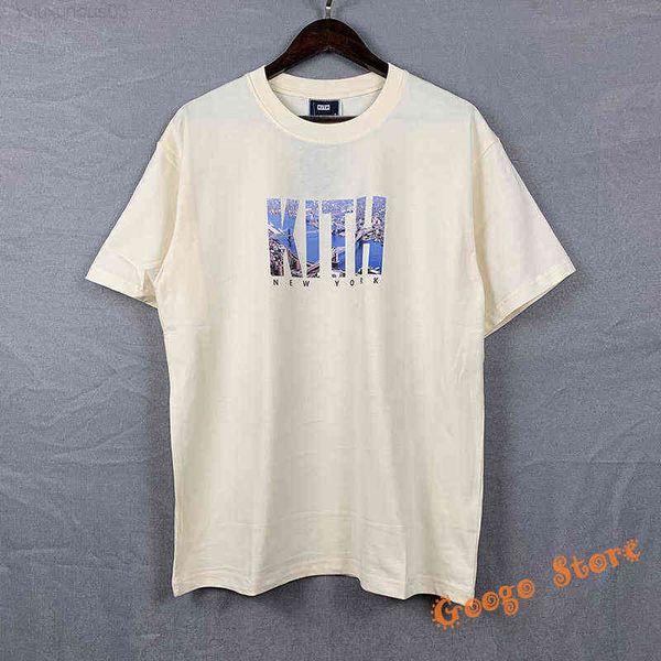 black white apricot loose york limited landmark print kith t shirt men women cotton summer tee aa220308, White;black
black white apricot loose york limited landmark print kith t shirt men women cotton summer tee aa220308, White;black