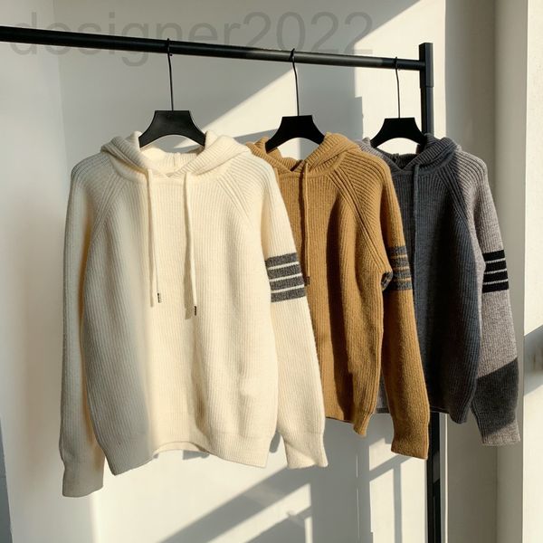 women's sweaters designer autumn and winter 21 tb + sleeve arm four bar wool blend couple hoodie sweater lta0, White;black
women's sweaters designer autumn and winter 21 tb + sleeve arm four bar wool blend couple hoodie sweater lta0, White;black