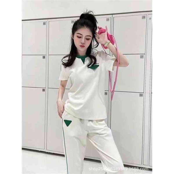 women's tracksuits spring and summer color contrast stitching letter design short sleeve casual elastic waist wide leg pants sports sui, Gray
women's tracksuits spring and summer color contrast stitching letter design short sleeve casual elastic waist wide leg pants sports sui, Gray