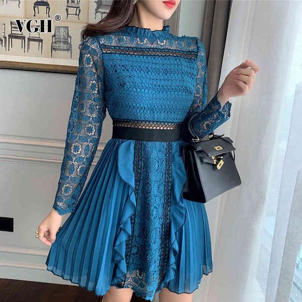 patchwork hollow out dress for women ruffles long sleeve high waist elegant vintage dresses female fashion clothing 210507, Black;gray
patchwork hollow out dress for women ruffles long sleeve high waist elegant vintage dresses female fashion clothing 210507, Black;gray