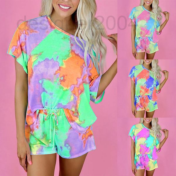 women's tracksuits designer summer new tie dye printing short sleeve round neck, Gray
women's tracksuits designer summer new tie dye printing short sleeve round neck, Gray