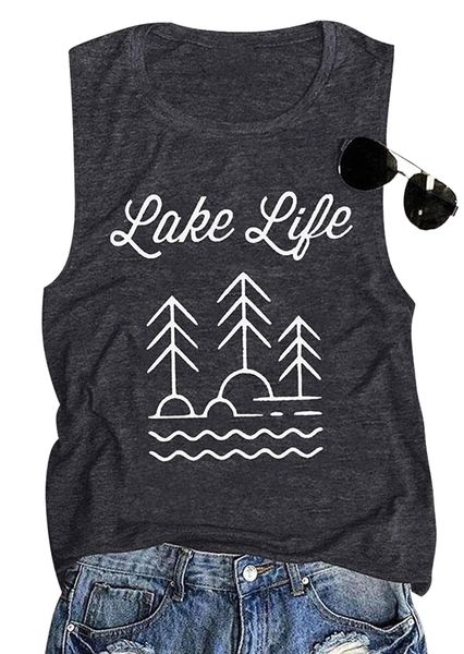 lake mode tank for women lake shirt lake life clothes summer sleeveless vest tees 89eb#, White
lake mode tank for women lake shirt lake life clothes summer sleeveless vest tees 89eb#, White