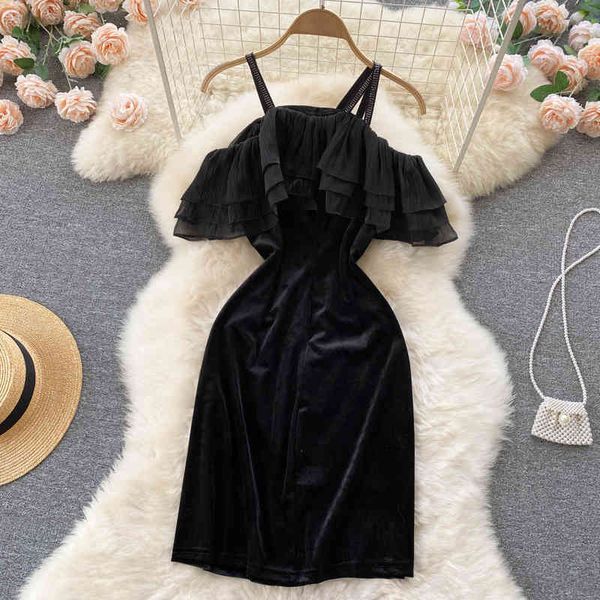 casual dresses waist closed black collarbone straight shoulder wooden ear suspender skirt summer small dress girl short fashion tba4, Black;gray
casual dresses waist closed black collarbone straight shoulder wooden ear suspender skirt summer small dress girl short fashion tba4, Black;gray