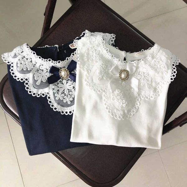 spring fall winter school girls shirts kids white long sleeve lace bow girl and blouse baby toddler clothes jw3258, White;black
spring fall winter school girls shirts kids white long sleeve lace bow girl and blouse baby toddler clothes jw3258, White;black
