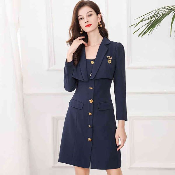 casual dresses celebrity temperament fashion fake two piece splicing dress spring button decoration slim a-line knee length skirt, Black;gray
casual dresses celebrity temperament fashion fake two piece splicing dress spring button decoration slim a-line knee length skirt, Black;gray