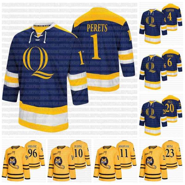 c202 quinnipiac bobcats ncaa college hockey jersey 1 yaniv perets 4 connor clifton 6 devon toews 20 matthew peca 10 ethan de jong 11 wyatt, Black
c202 quinnipiac bobcats ncaa college hockey jersey 1 yaniv perets 4 connor clifton 6 devon toews 20 matthew peca 10 ethan de jong 11 wyatt, Black