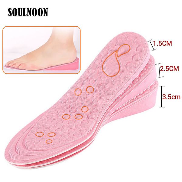 women height increase insole templates for feet memory foam wedge inner inserts shoes female heighten pad growing sole insoles 220610, White;pink
women height increase insole templates for feet memory foam wedge inner inserts shoes female heighten pad growing sole insoles 220610, White;pink