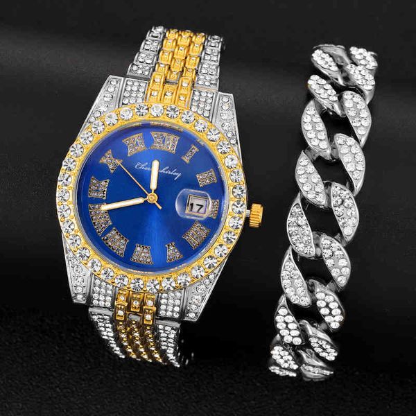 iced out watch men luxury brand diamond mens watch quartz men's watch bracelet set waterproof hip hop clock gift for men3y0s, Slivery;brown
iced out watch men luxury brand diamond mens watch quartz men's watch bracelet set waterproof hip hop clock gift for men3y0s, Slivery;brown