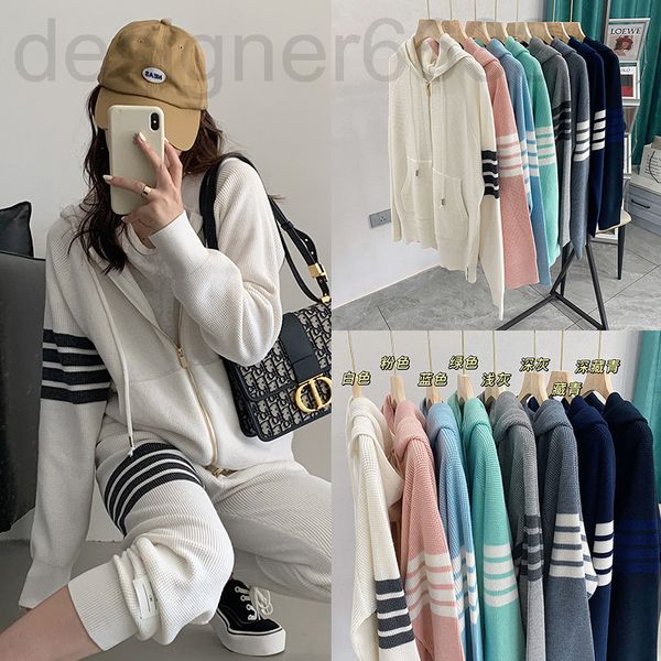 women's knits & tees designer autumn korean waffle tb hooded drawstring zipper cardigan women's loose long sleeved knitted sweater, White
women's knits & tees designer autumn korean waffle tb hooded drawstring zipper cardigan women's loose long sleeved knitted sweater, White