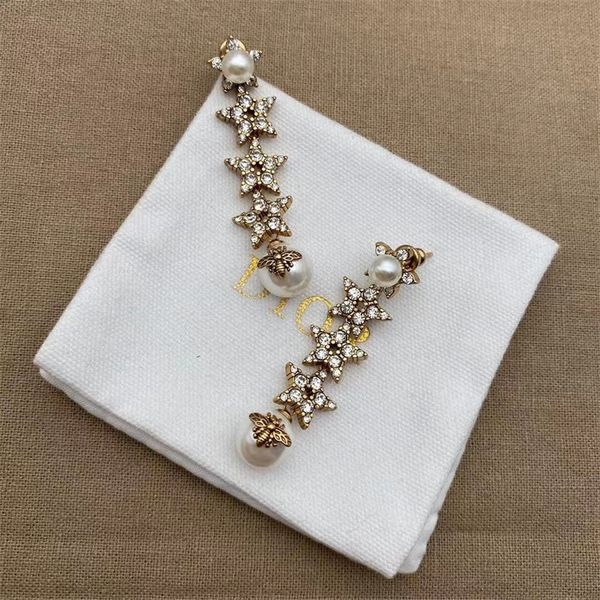 jewelry store 70% off 2022 new five pointed star diamond inlaid simple pearl female earrings, Golden
jewelry store 70% off 2022 new five pointed star diamond inlaid simple pearl female earrings, Golden