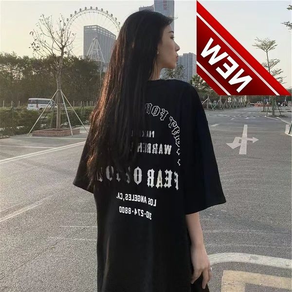 correct essentials-ess08fg printed men's and women's same style high street korean tide brand t, White;black
correct essentials-ess08fg printed men's and women's same style high street korean tide brand t, White;black