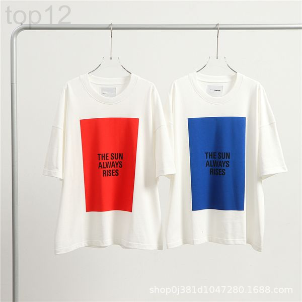 men's t-shirts designer jil sander red and blue square short sleeve simple style loose letter printed round neck t-shirt ins fashion gs, White;black
men's t-shirts designer jil sander red and blue square short sleeve simple style loose letter printed round neck t-shirt ins fashion gs, White;black