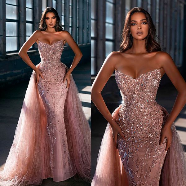 strapless evening dresses with train sequined applique lace beaded mermaid prom party gowns custom made formal robe de soirée, Black;red
strapless evening dresses with train sequined applique lace beaded mermaid prom party gowns custom made formal robe de soirée, Black;red