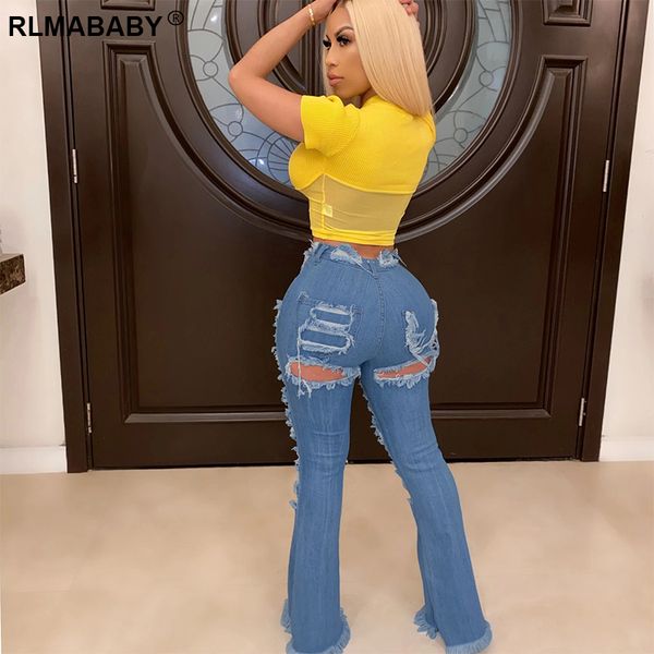 fashion spring summer women high waist jean flare pants plus size ripped out hole tassel female streetwear denim trousers, Black;white
fashion spring summer women high waist jean flare pants plus size ripped out hole tassel female streetwear denim trousers, Black;white
