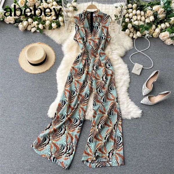 women retro print tank rompers korean fashion v neck sleeveless jumpsuits summer casual beach wide leg long rompers 210715, Black;white
women retro print tank rompers korean fashion v neck sleeveless jumpsuits summer casual beach wide leg long rompers 210715, Black;white
