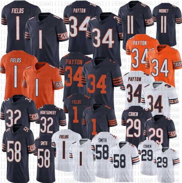 mens women football jersey 1 justin fields 34 walter payton 11 darnell mooney 32 david montgomery stitched jerseys, Black
mens women football jersey 1 justin fields 34 walter payton 11 darnell mooney 32 david montgomery stitched jerseys, Black