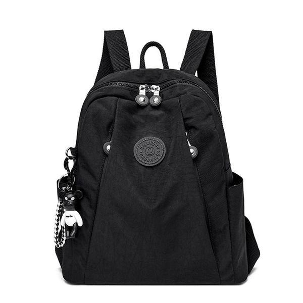 women's black backpack large capacity casual travel bagpack simple solid color shoulder bag nylon cloth racksack mochilas bags
women's black backpack large capacity casual travel bagpack simple solid color shoulder bag nylon cloth racksack mochilas bags
