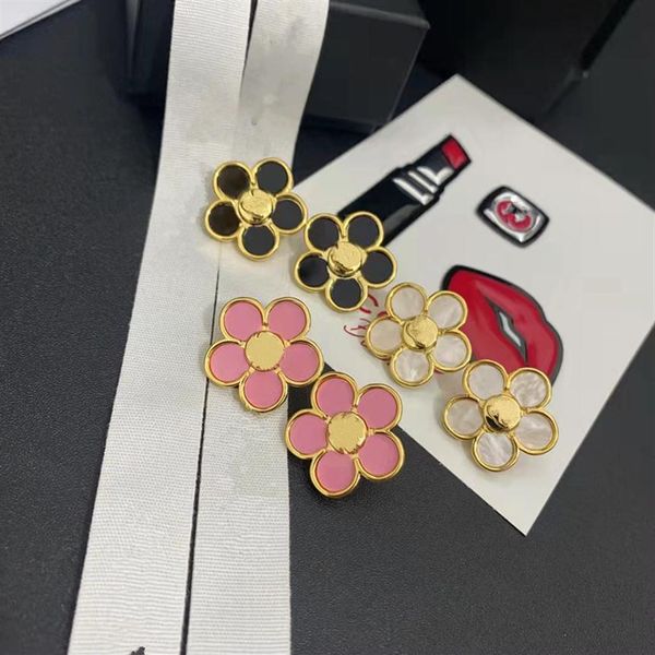 fashion stud earrings flower stainless earring simple design for woman classic 3 color pink black white luxury earrin295e, Golden;silver
fashion stud earrings flower stainless earring simple design for woman classic 3 color pink black white luxury earrin295e, Golden;silver